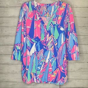 Lilly Pulitzer Multicolor Tunic Top